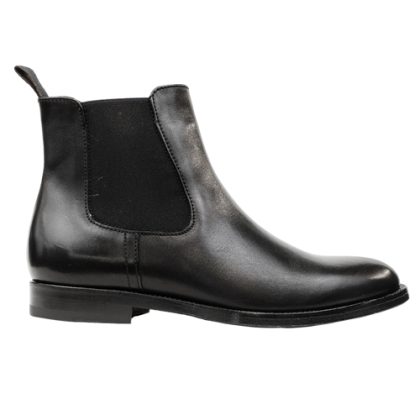 Stivaletto Doppio Elastico Donna Vitello Nero