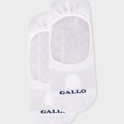 Gallo Solette accollate uomo cotone bianco tinta unita